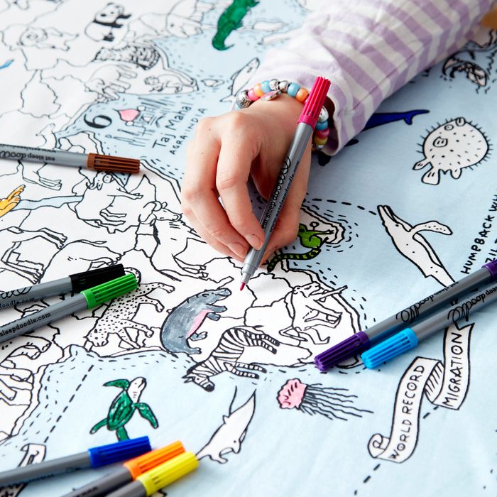 world map tablecloth